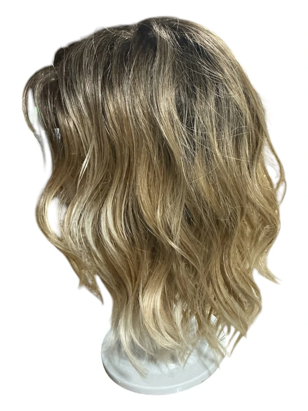 Rene of Paris Women’s Ombré Wavy Synthetic Wig in Brown to Blonde